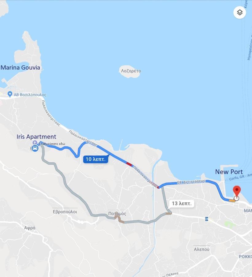 Iris Apartment Near Corfu Town 库托卡利恩 外观 照片